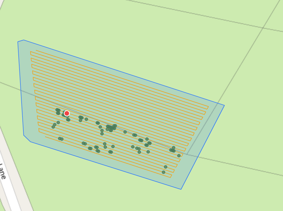 Monitoring the robot's live location and weeding activity