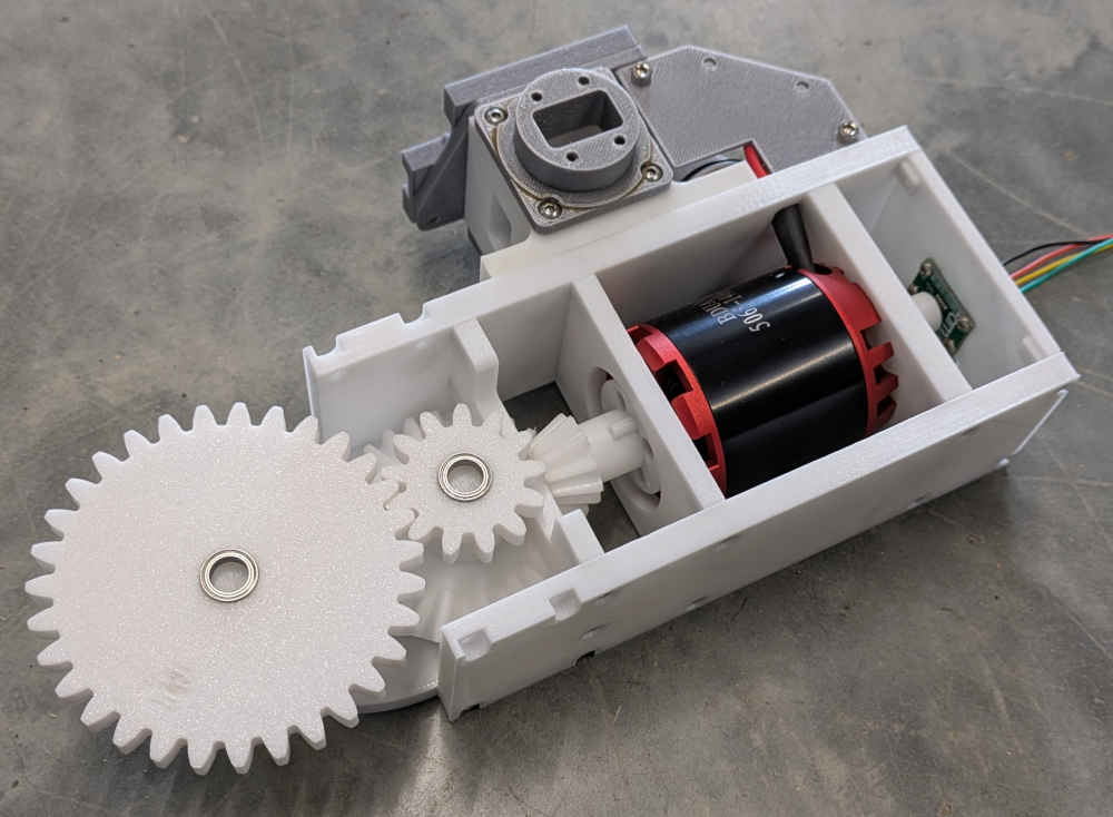 Initial prototype in-wheel motor assembly